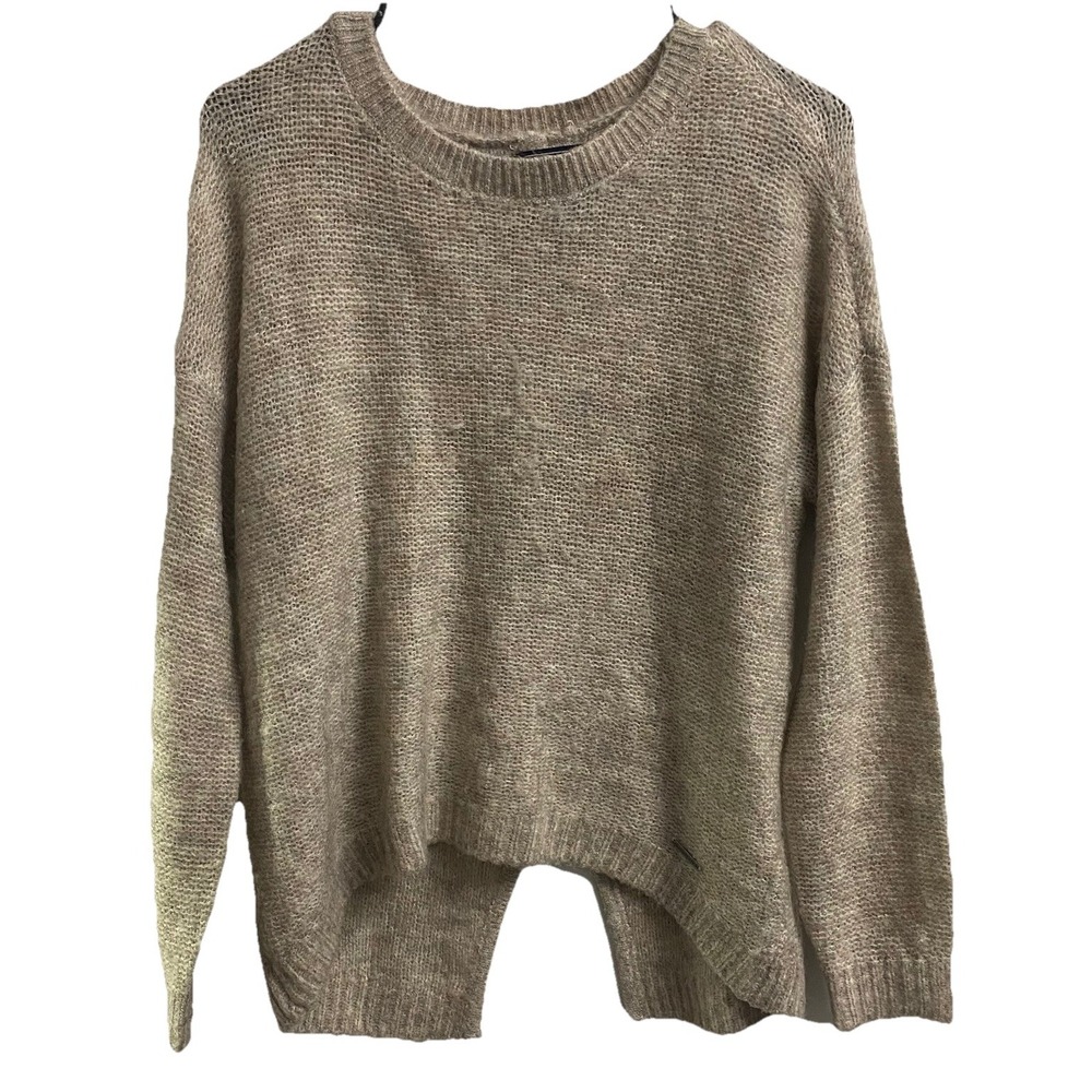 Abercrombie & Fitch Y2K Womens Soft Beige Sweater Lightweight Pullover Sz. S